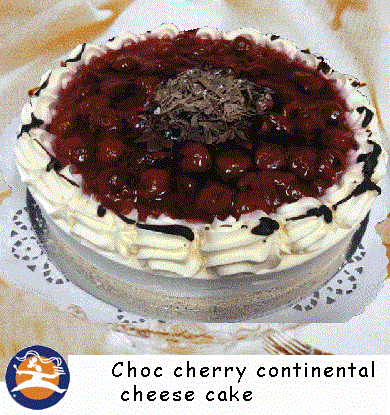 Picture of Choc cherry continental cheese cake